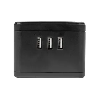 S-GCD2-1,5SBU BLACK Удлинитель серии Standard, с/з, шнур 1,5м, 2 гнезда, 3 USB, 16А. Черный. ТМ Uniel - фото 3