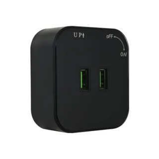 Трековая розетка Arte Milano Am-track-sockets 380022TS/USBx2 Black - фото 4