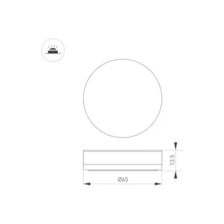 Декоративная накладка для светильника Arlight ART-DECK-CAP-ROLL-R65 DECK 045347 - фото 3