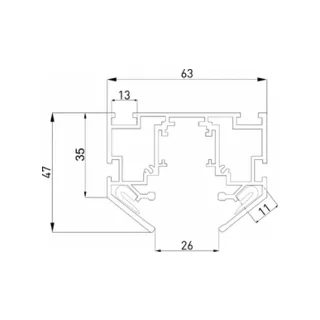 Трек встраиваемый Elektrostandard Slim Magnetic a067412 - фото 5