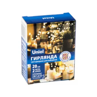 Гирлянда Uniel ULD-S0200 (UL-00007205), 2 м, IP20, разноцветный - фото 4