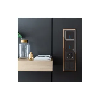 Выключатель Werkel W1112108/ Выключатель одноклавишный проходной с подсветкой (черный матовый) - фото 4