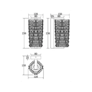 Бра Coil MOD124WL-L6CH3K - фото 5