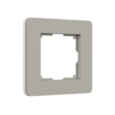 Рамка Werkel Split дымчатый/белый, soft-touch W0013067/ Рамка на 1 пост Split (дымчатый/белый, soft-touch)