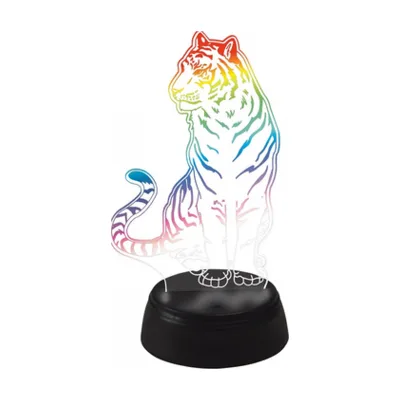 Зверь декоративный Uniel ULI-M507 RGB/3AA TIGER/BLACK UL-00008402