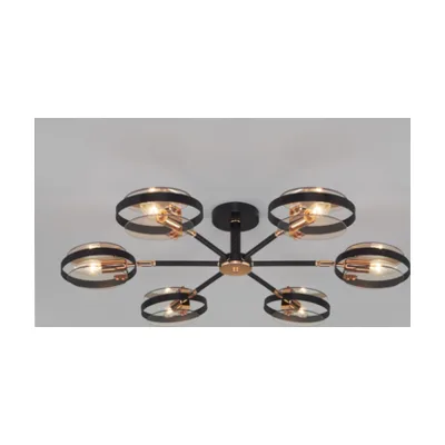 Потолочная люстра Eurosvet Gallo 70121/6 черный Smart