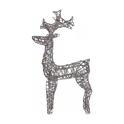 ULD-M6098-160/SBA WARM WHITE IP44 DEER-3 Фигура светодиодная каркасная «Олень-3», 60х98см, 160 светодиодов. Теплый белый свет. Провод к