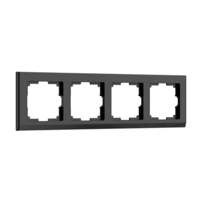 Рамка Werkel W0041808/ Рамка на 4 поста Stark (черный)