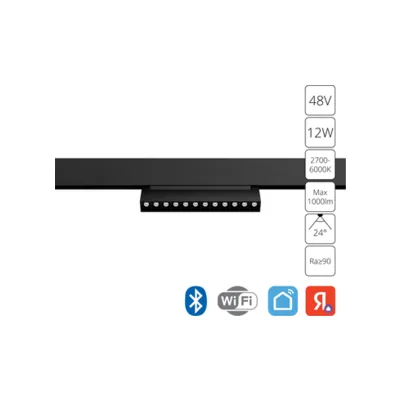 Трековый светильник Arte Lamp Linea A4696PL-1BK