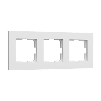 Рамка Werkel Slab белый софт W0032961/ Рамка на 3 поста Slab (белый софт)