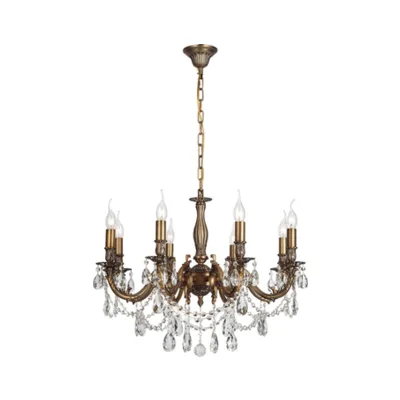 Подвесная хрустальная люстра Lucia Tucci Firenze FIRENZE 141.8 antique