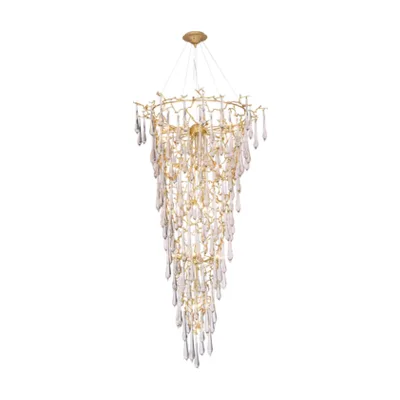 Люстра Crystal Lux REINA SP34 D1200 GOLD PEARL