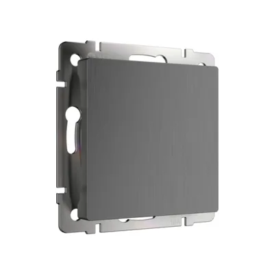 Заглушка Встраиваемые механизмы графит рифленый W1159204