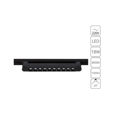 Трековый светильник Arte Lamp Flash A4575PL-1BK