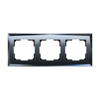 Рамка Werkel W0031208/ Рамка на 3 поста Diamant (черный)