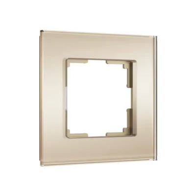 Рамка Werkel W0013111/ Рамка на 1 пост Senso (шампань, стекло soft-touch)
