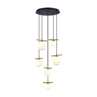 Светильник подвесной iLamp Golden 2134-6D BR+MBK