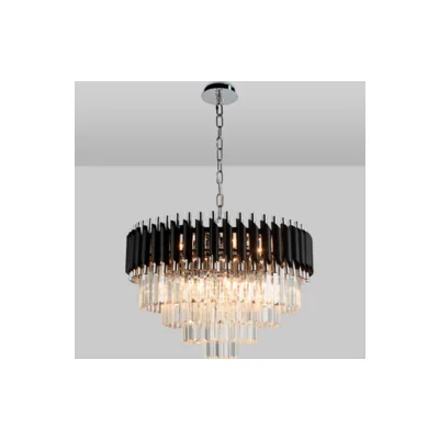 Подвесная люстра Natali Kovaltseva Darian DARIAN 76017/10C CHROME BLACK