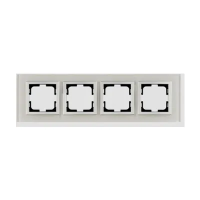 Рамка на 4 поста Mono Electric Style Glass 107-710000-163