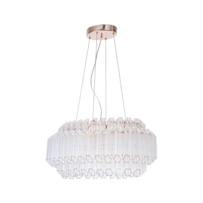Подвесная хрустальная люстра Jastin Arte Lamp A2848SP-5GO