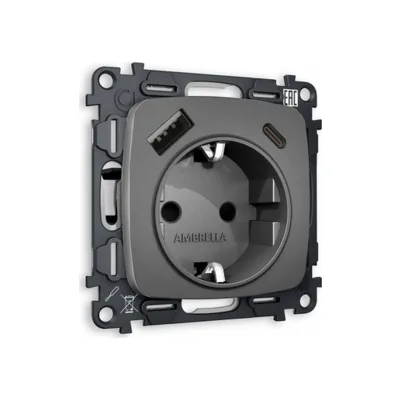 Розетка Ambrella Volt OMEGA MO660010