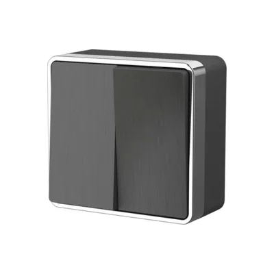 Выключатель Werkel W5020004/ Выключатель двухклавишный Gallant (графит рифленый)
