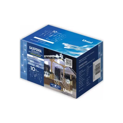 Бахрома светодиодная Uniel ULD-B10008-480 (UL-00012069), IP44, белый