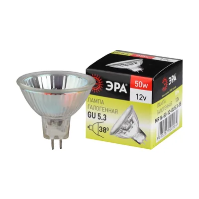 Лампочка галогеновая GU5.3-MR16-50W-12V-CL