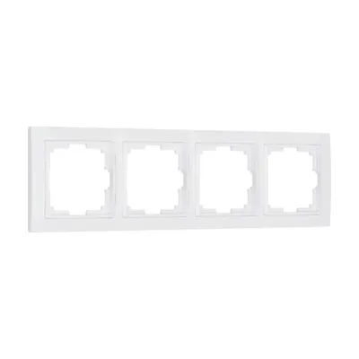 Рамка Werkel W0042001/ Рамка на 4 поста Snabb basic (белый)