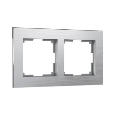 Рамка Werkel W0021706/ Рамка на 2 поста Aluminium (алюминий)