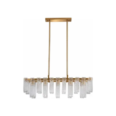 Люстра на штанге Indigo Brina 12027/10PL Brass