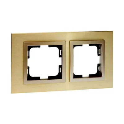 Рамка на 2 поста Mono Electric Style Aluminium 107-830000-161