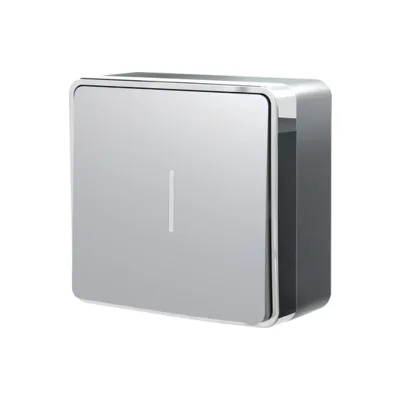 Выключатель Werkel W5010106/ Выключатель одноклавишный с подсветкой Gallant (серебряный)