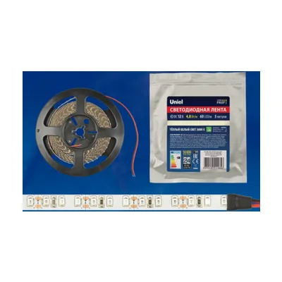 ULS-N22-5050-80LED/m-8mm-IP67-220V-10W/m-50M-RGB Светодиодная гибкая герметичная лента. NEON. Бобина 50 м. RGB. TM Uniel.