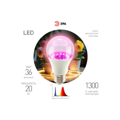 Фитолампа FITO-20W-RB-E27