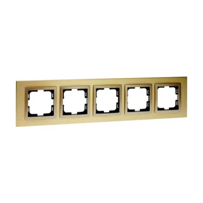 Рамка на 5 постов Mono Electric Style Aluminium 107-830000-164