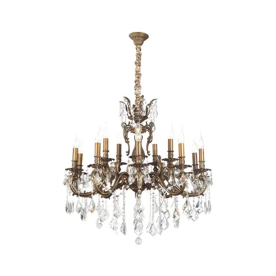 Подвесная хрустальная люстра Lucia Tucci BARLETTA BARLETTA 122.10.5 antique
