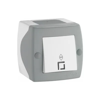 Выключатель проходной одноклавишный Mono Electric Octans IP20 104-020001-109