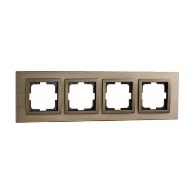 Рамка на 4 поста Mono Electric Style Aluminium 107-810000-163