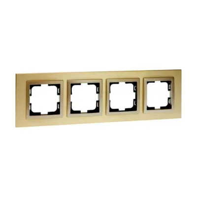 Рамка на 4 поста Mono Electric Style Aluminium 107-830000-163