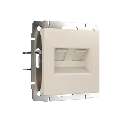 Розетка Werkel W1181162/ Розетка двойная Ethernet RJ-45 (айвори матовый)