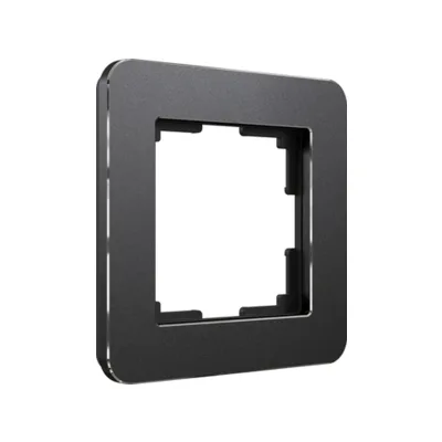Рамка Werkel Platinum черный алюминий W0012608/ Рамка на 1 пост Platinum (черный алюминий)