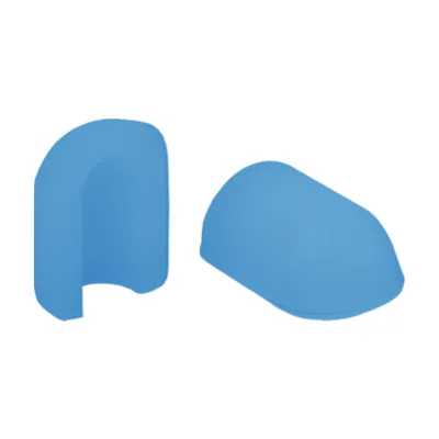 Торцевая заглушка для NeonLine ELF PVC интерьерный, 6мм, боковой изгиб, синий, для 1см (10 шт)