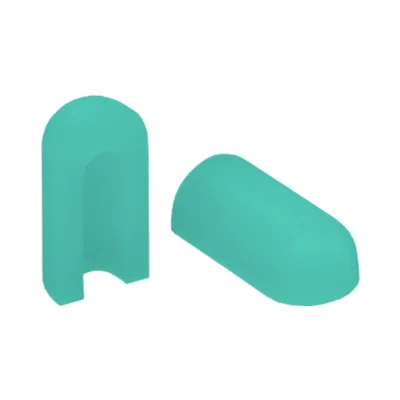 Торцевая заглушка для NeonLine ELF PVC интерьерный, 8мм, боковой изгиб, зеленый, для 1см (10 шт)