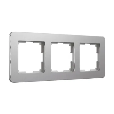 Рамка Werkel Platinum алюминий W0032606/ Рамка на 3 поста Platinum (алюминий)