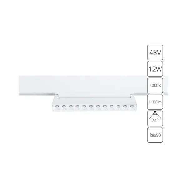 Трековый светильник Arte Lamp Linea A4668PL-1WH