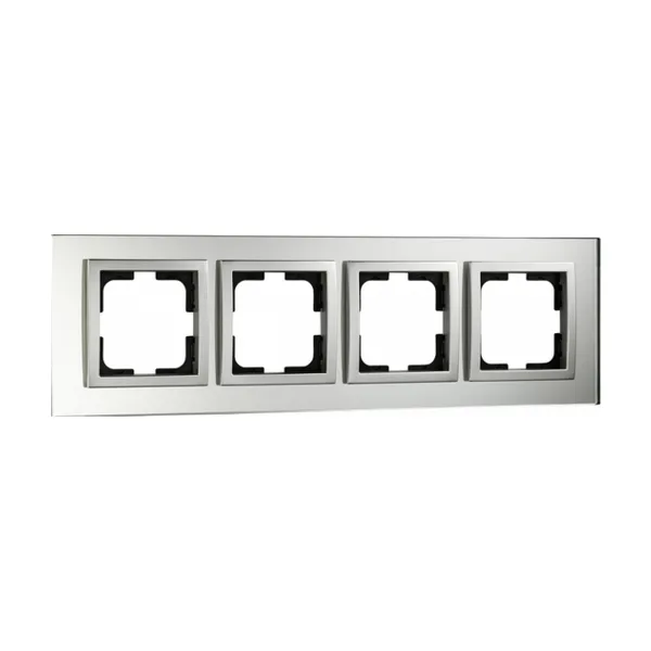 Рамка на 4 поста Mono Electric Style Glass 107-700000-163