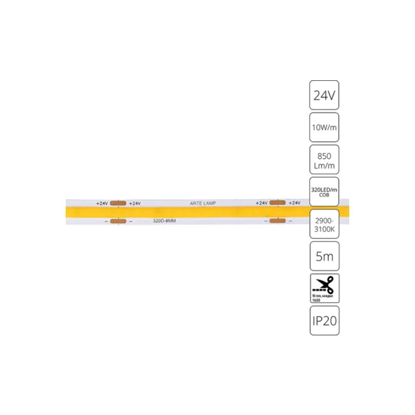 Светодиодная лента Arte Lamp Lane A2432008-01-3K