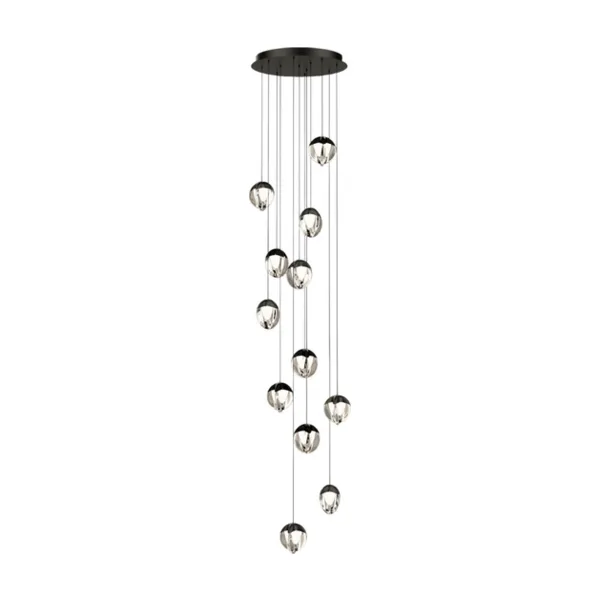 Подвесной светильник MD24001033 MD24001033-12A black/clear