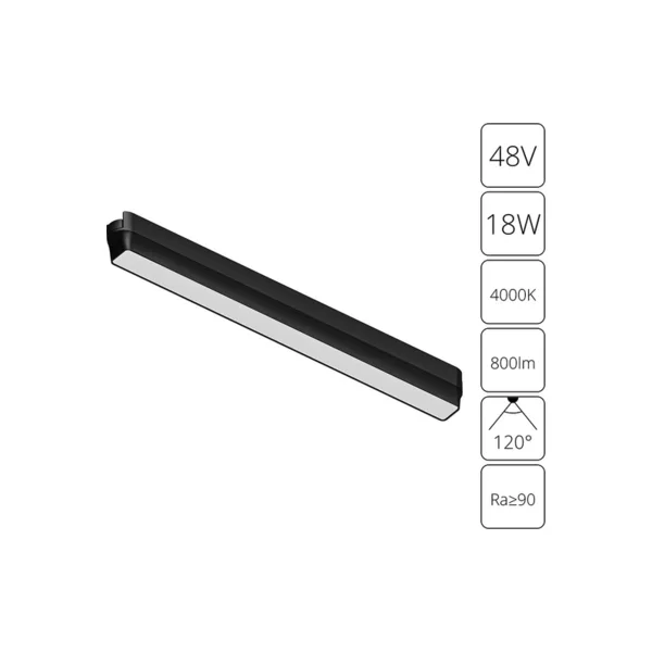 Трековый светильник Arte Lamp Rapid A6168PL-1BK